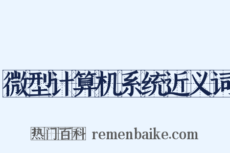 微型计算机系统近义词是什么意思的图片